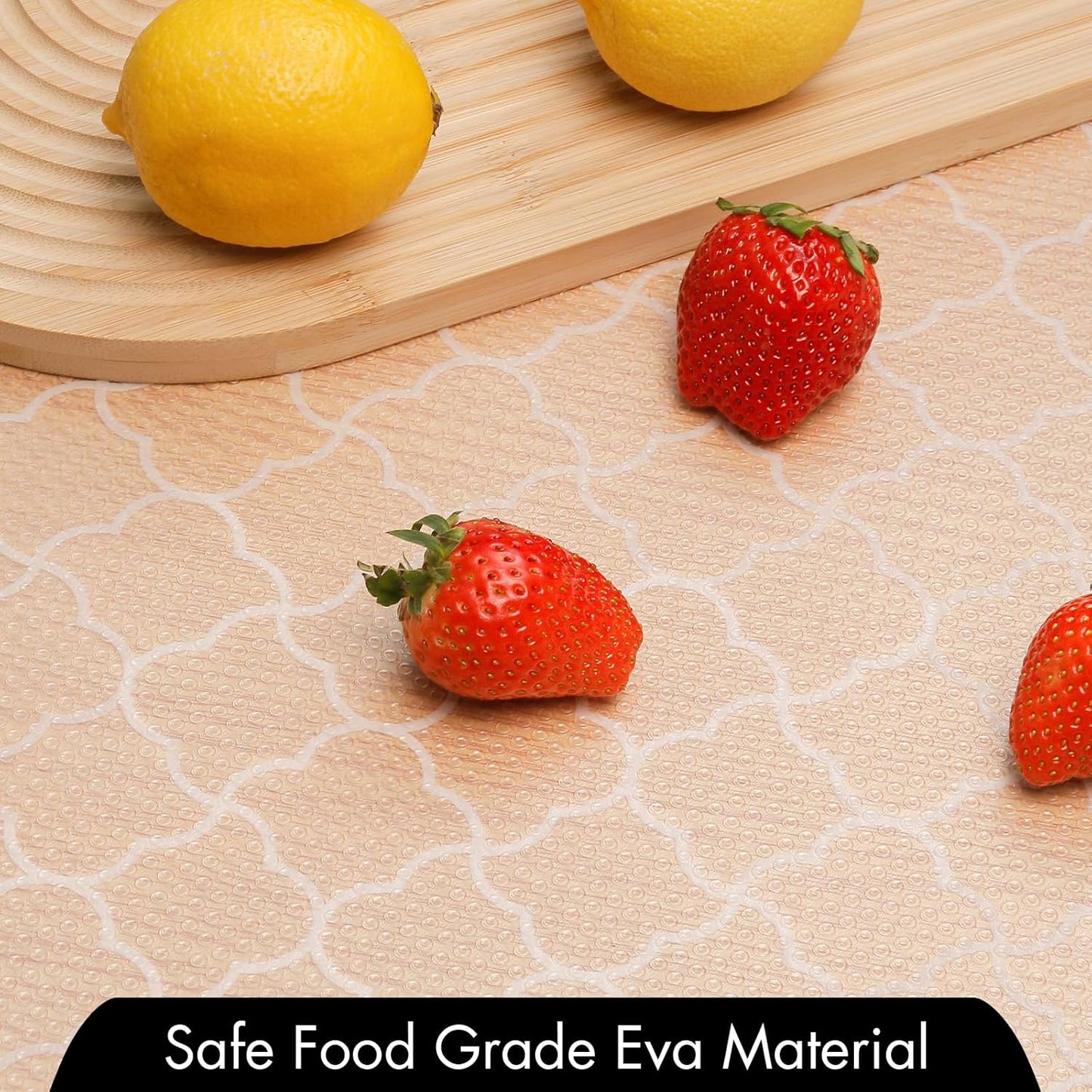 Cooyes Shelf Liner – Premium Non-Adhesive Cabinet & Drawer Liner for Kitchen – Waterproof Shelf Paper with Modern Pattern – Durable EVA Cabinet Mat – Easy to Cut (23.6" W x 118" L)