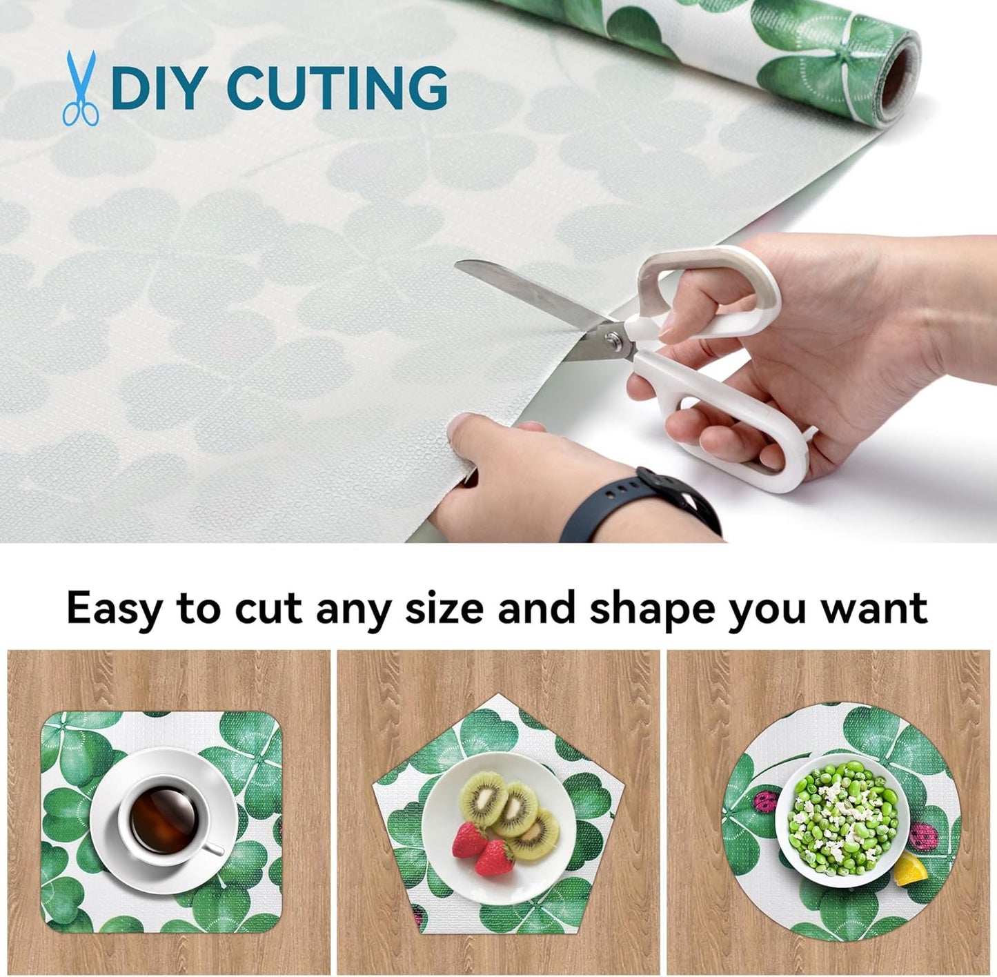2 Rolls 12" W x 120" L Floral Drawer and Shelf Liner for Cabinets, Non-Adhesive Strong Grip Non-Slip Flower Shelf Cabinet Kitchen Shelf Liners for Kitchen Cabinets