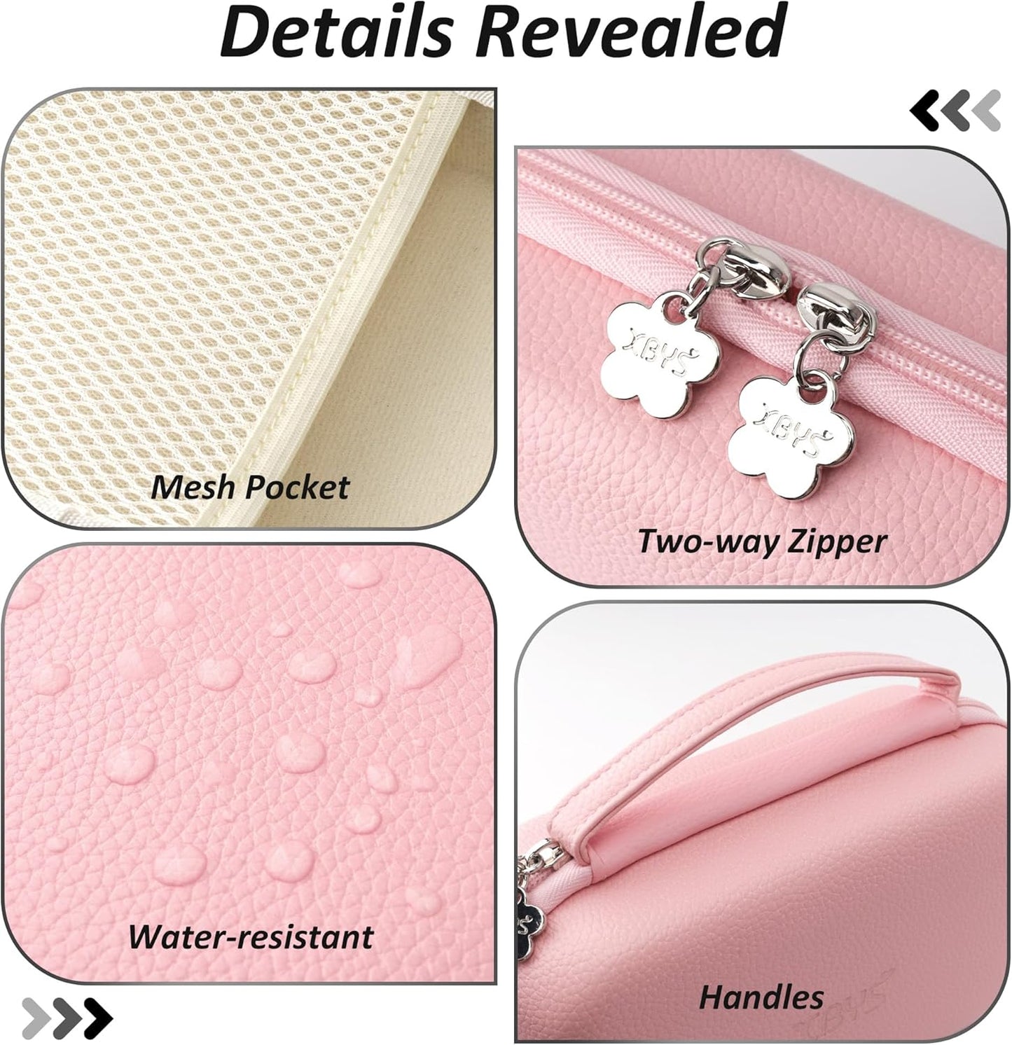 Charger Case for Macbook, Portable Tech Electronic Organizer Bag,Travel Storage Pouch for Laptop Accessories, MacBook Power Adapter, Charging Cords, USB Drives, Power Bank (Pink, XL)