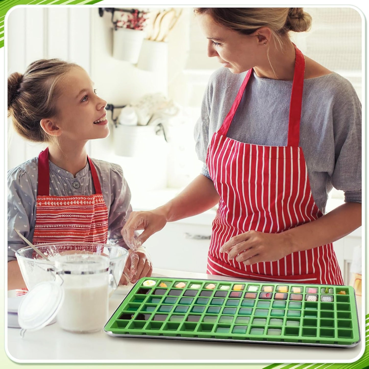 5 Pcs Silicone Food Molds for Harvest Right Freeze Dryer Harvest Right Medium Square Trays Dividers Food Mold for Fruit Vegetable Cake Freeze Drying Accessories (Large)