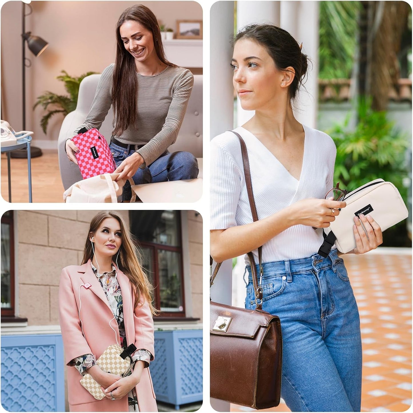Freezable Lunch Bag,Freezable Snack Bag,Mini Cooler Bag for Travel/Work/School,Small Insulated Bag,Small Cooler Lunch Box with Ice Packs,Insulated Snack Bag,Freezable Snack Box with Handle Buckle