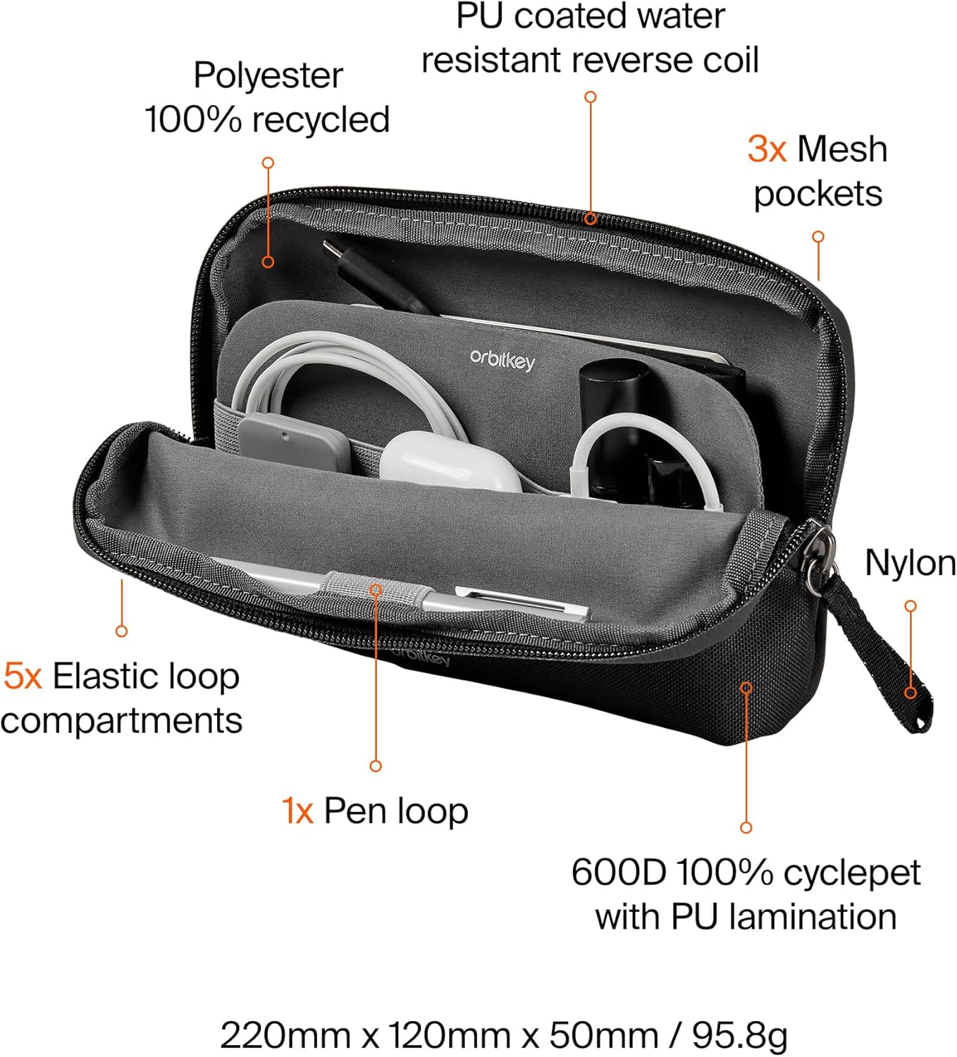 Orbitkey - Desk Pouch (Black)