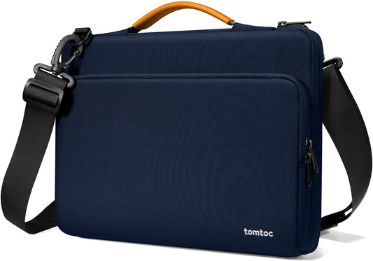 tomtoc 360 Protective Laptop Shoulder Bag for 14-inch MacBook Pro M5/M4/M3/M2/M1 Pro/Max A3434 A3112 A3401 2025-2021, Water-Resistant Carrying Case for 13.5-14.4 Inch Microsoft Surface Laptop 7/6/5