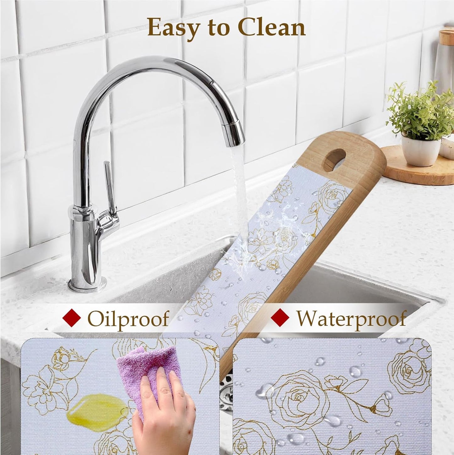 Moriah Shelf Liner for Kitchen Cabinet Non-Adhesive, Thickened Drawer Liner No Slip for Dresser Waterproof Cabinet Paper Liner for Bathroom Shelves Protects Surfaces(Rose,24'' x 30')