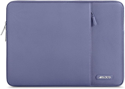 MOSISO Laptop Case 13 inch, 13 inch Laptop Sleeve Compatible with MacBook Air M4 M3 M2 M1 2025-2018 / Pro M2 M1 2025-2016, Polyester Vertical Computer Sleeve Bag with Pocket, Lavender Gray