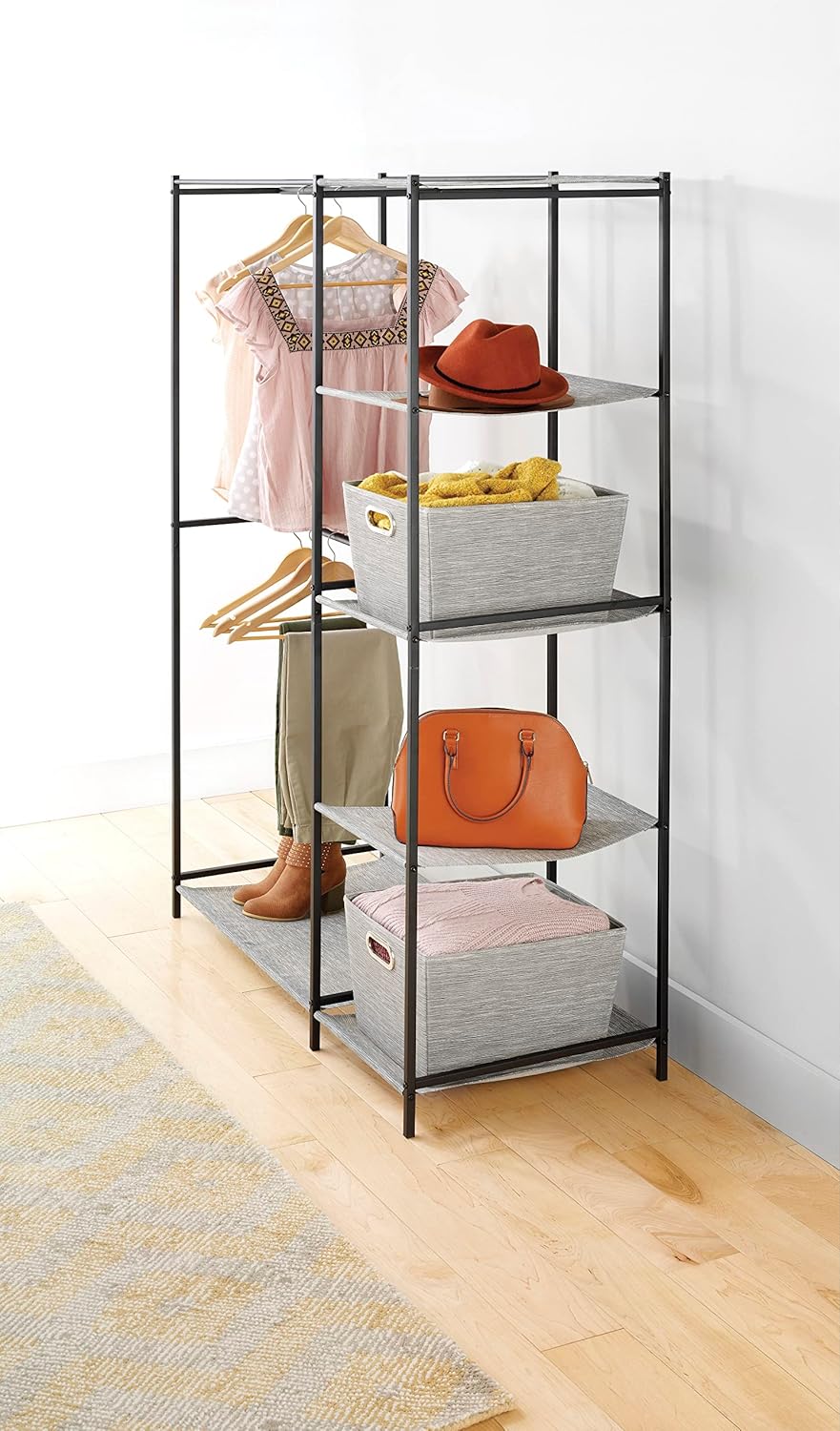 Whitmor Modern Industrial Wardrobe