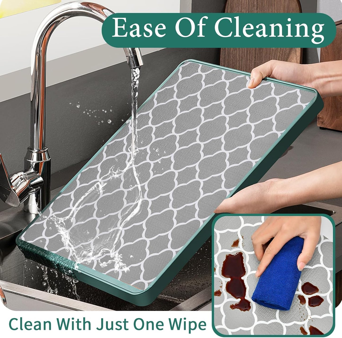 Shelf Liners for Kitchen Cabinets 12in x 20FT Non Adhesive Drawer Liner Gray Quatrefoil Thickened Shelf Liner Paper Strong Non-Slip Easy to Clean for Tool Box Refrigerator with Knife and Tape Measure