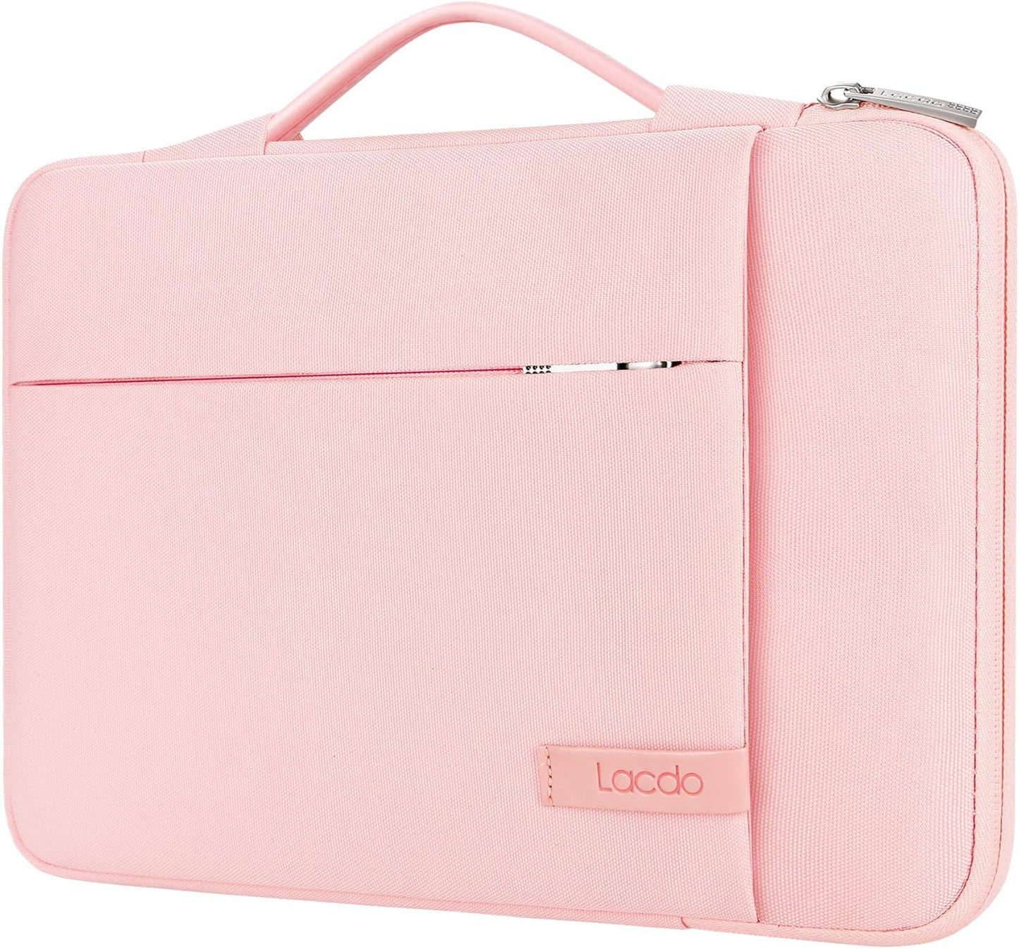 Lacdo 360° Protective 16 Inch Laptop Sleeve Case for 16 Inch HP Lenovo ASUS Acer Dell Laptop/HP Pavilion Envy/Lenovo ThinkPad IdeaPad/Acer Swift/ASUS Vivobook/Dell Computer Bag, Pink