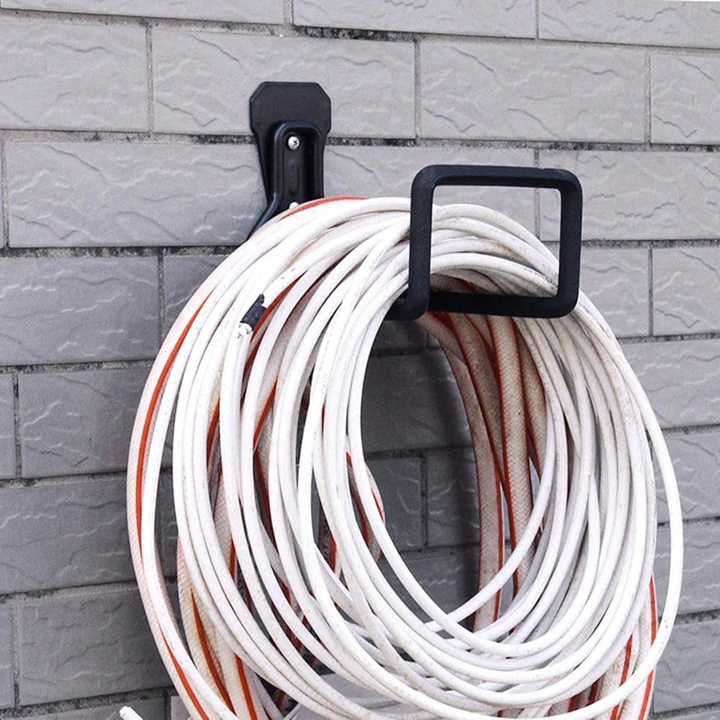 Garden Hose Holder - Heavy Duty Wall Mount Water Tube Hanger, Metal Pipe Hanger Reel, Durablee Rack | Hose Hook Organizer for Garden Expandable Water Extension Outdoor Yard Watering Storage