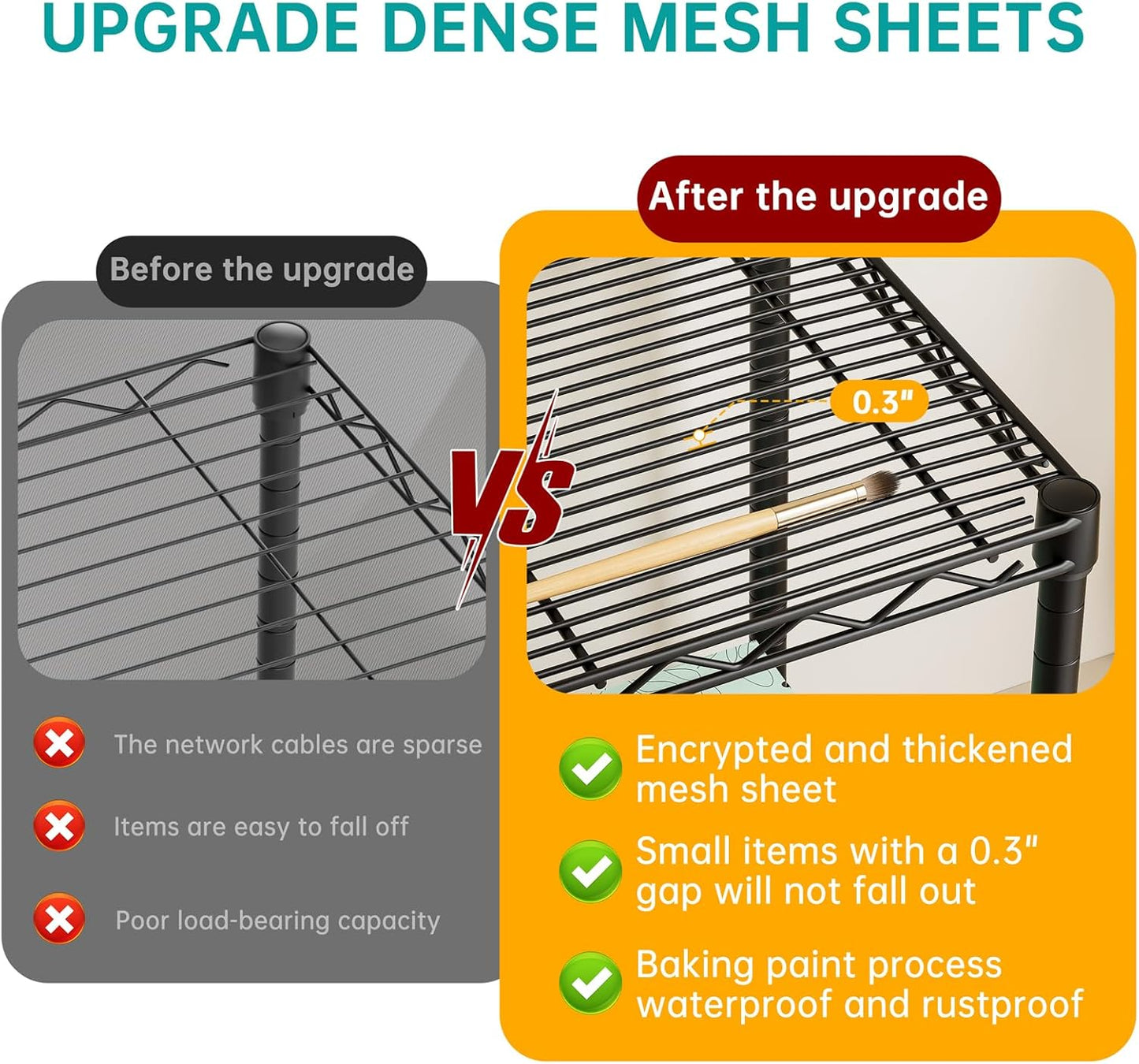 SINGAYE Shelf Closet Wire Shelving：Adjustable Metal Unit for Laundry Room Organization Bathroom Kitchen Home Storage Small Pantry Rack Shelves