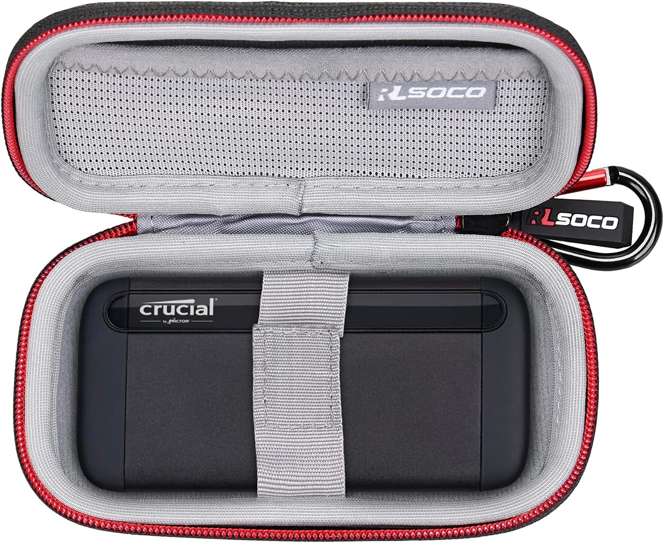 RLSOCO Case for SanDisk 1TB/2TB & 2TB/1TB/4TB/500GB Extreme & 4TB/2TB/1TB Extreme PRO & Professional 4TB/2TB/1TB PRO-G40 & Works with Crucial X8 1TB/2TB/4TB/500GB Portable SSD