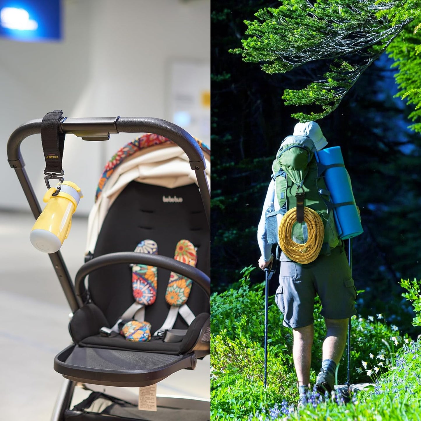 Extension Cord Organizer and Hanger (6-Pack), Trilancer Hook-and-Loop Storage Straps with Triangular Buckle to Hang on Walls for Cables, Wires, Rope, Hoses, Organization for Home, Garage or Workshop