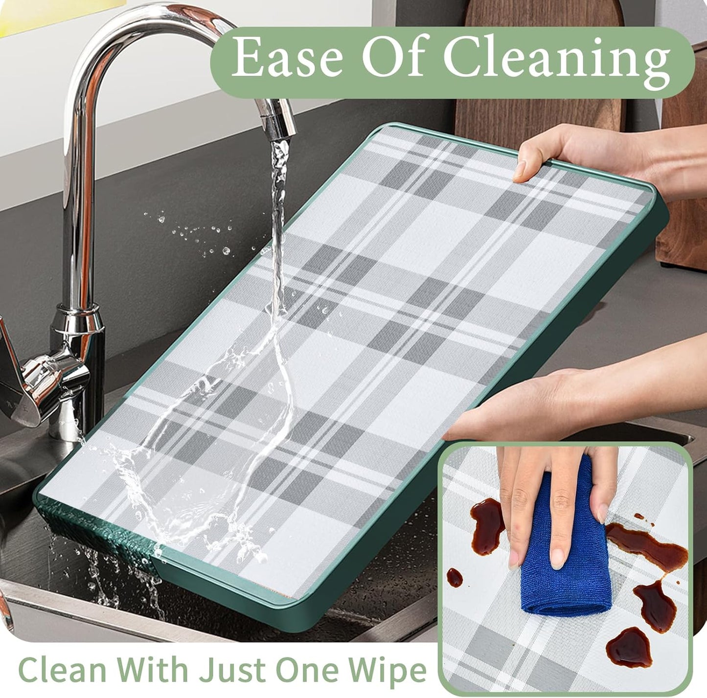 Drawer and Shelf Liner for Kitchen Cabinet: 17 in X 30 Ft Non Slip Waterproof Shelf Paper Non Adhesive Refrigerator Liners Light Grey Lattice Easy Liners for Bathroom