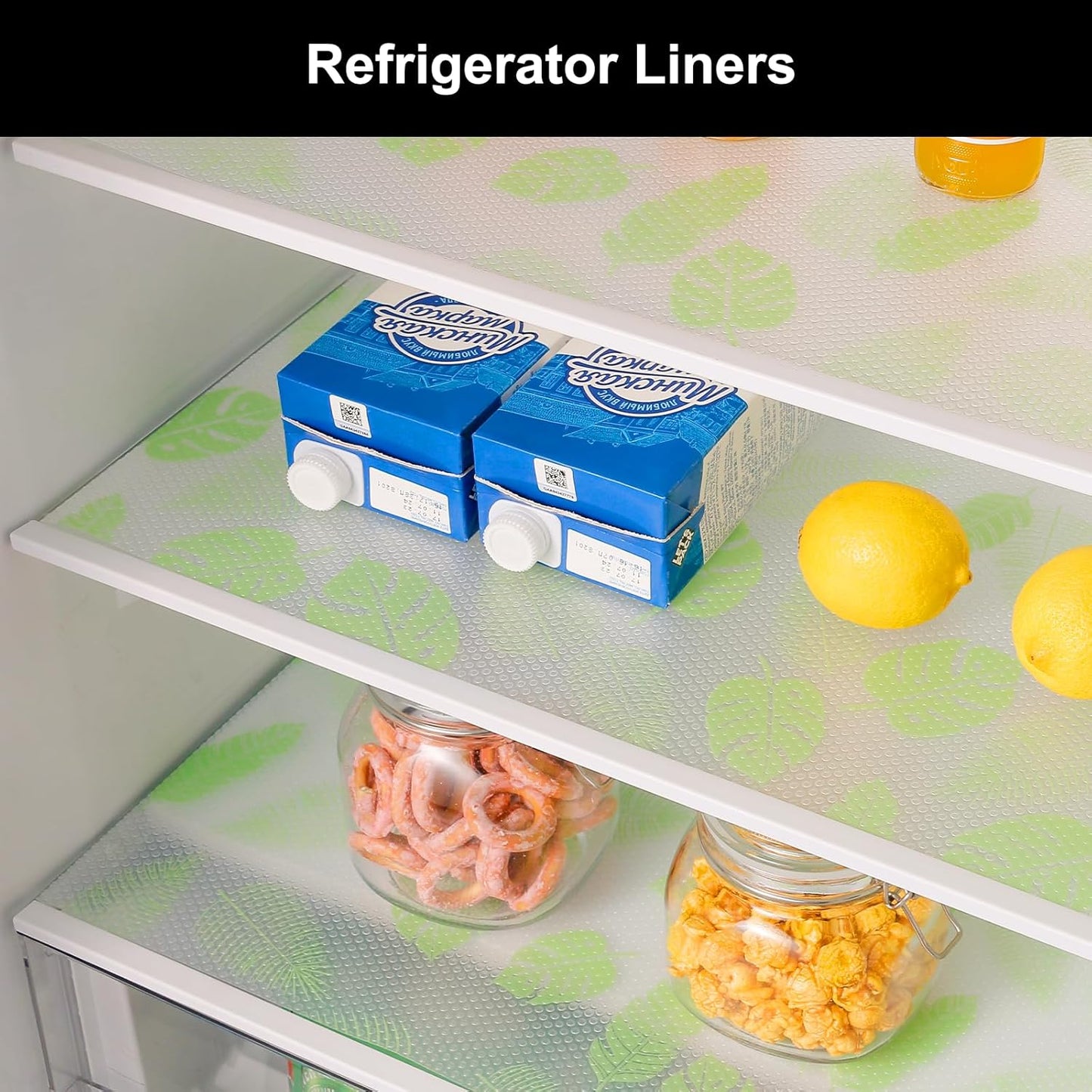 Cooyes Shelf Liner – Premium Non-Adhesive Cabinet & Drawer Liner for Kitchen – Waterproof Shelf Paper with Modern Pattern – Durable EVA Cabinet Mat – Easy to Cut (17.5" W x 197" L)
