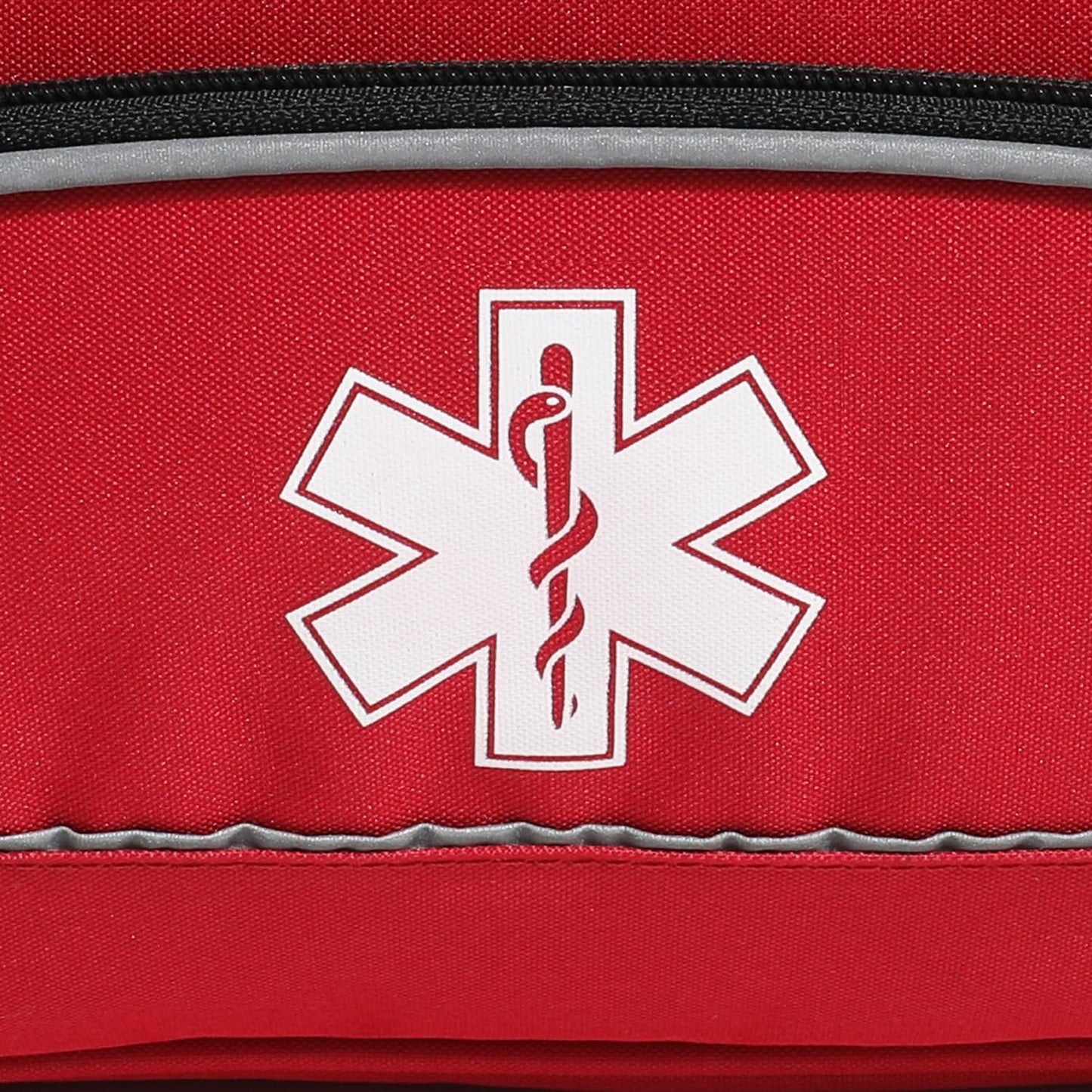 Empty Red First Responder Bag On Call Trauma Bag EMT First Aid Carrier for Paramedics and Emergency Medical Supplies Kit (Red)