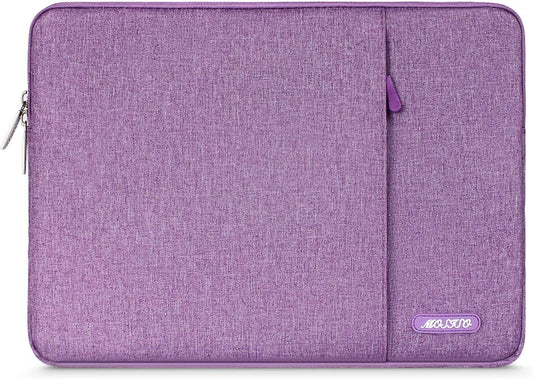 MOSISO Laptop Case 13 inch, 13 inch Laptop Sleeve Compatible with MacBook Air M4 M3 M2 M1 2025-2018 / Pro M2 M1 2025-2016, Polyester Vertical Computer Sleeve Bag with Pocket, Light Violet