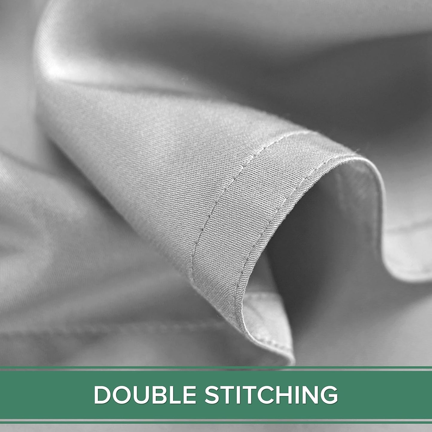 Queen Pillowcases by Pure Bamboo, Genuine 100% Organic Viscose Derived from Bamboo, Luxuriously Soft & Cooling, Double Stitching, Envelope Closure (2 Queen Pillowcases, Silver Pearl)