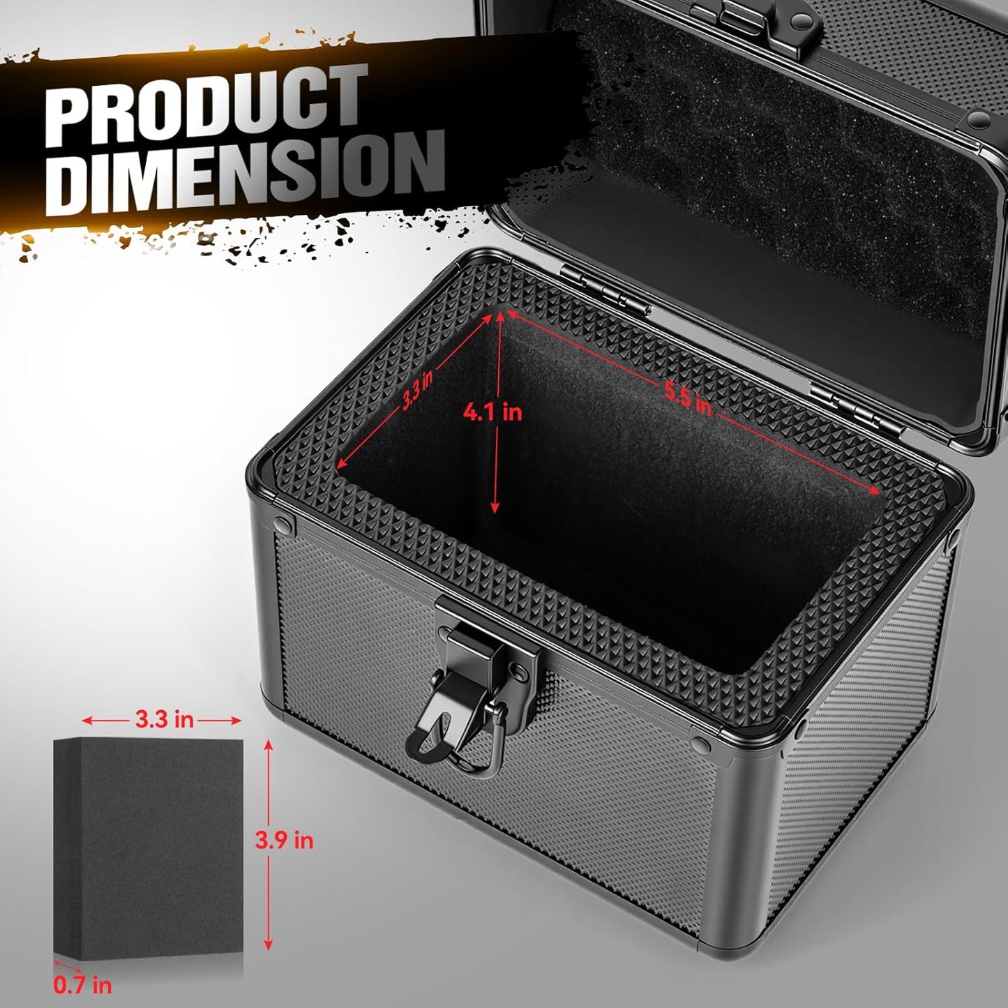 Graded Card Storage Box, Top Loader Boxes, Sports Trading Card Storage Case, Slab PSA/GMA/CSG/SGC/HGA Magnetic Holder, Baseball Football Card Case, Holds 70+ Cards