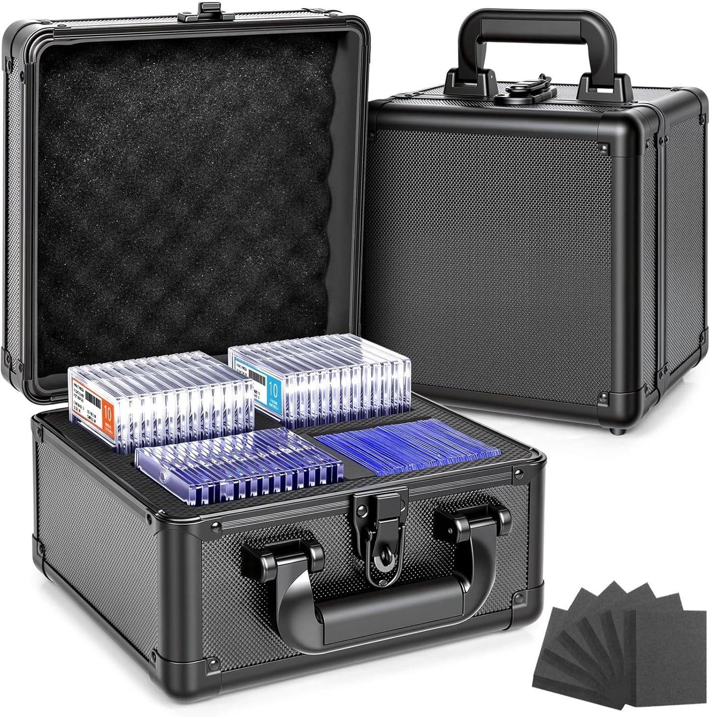 Graded Card Storage Box, Top Loader Boxes, Sports Trading Card Storage Case, Slab PSA/GMA/CSG/SGC/HGA Magnetic Holder, Baseball Football Card Case, Holds 200+ Cards