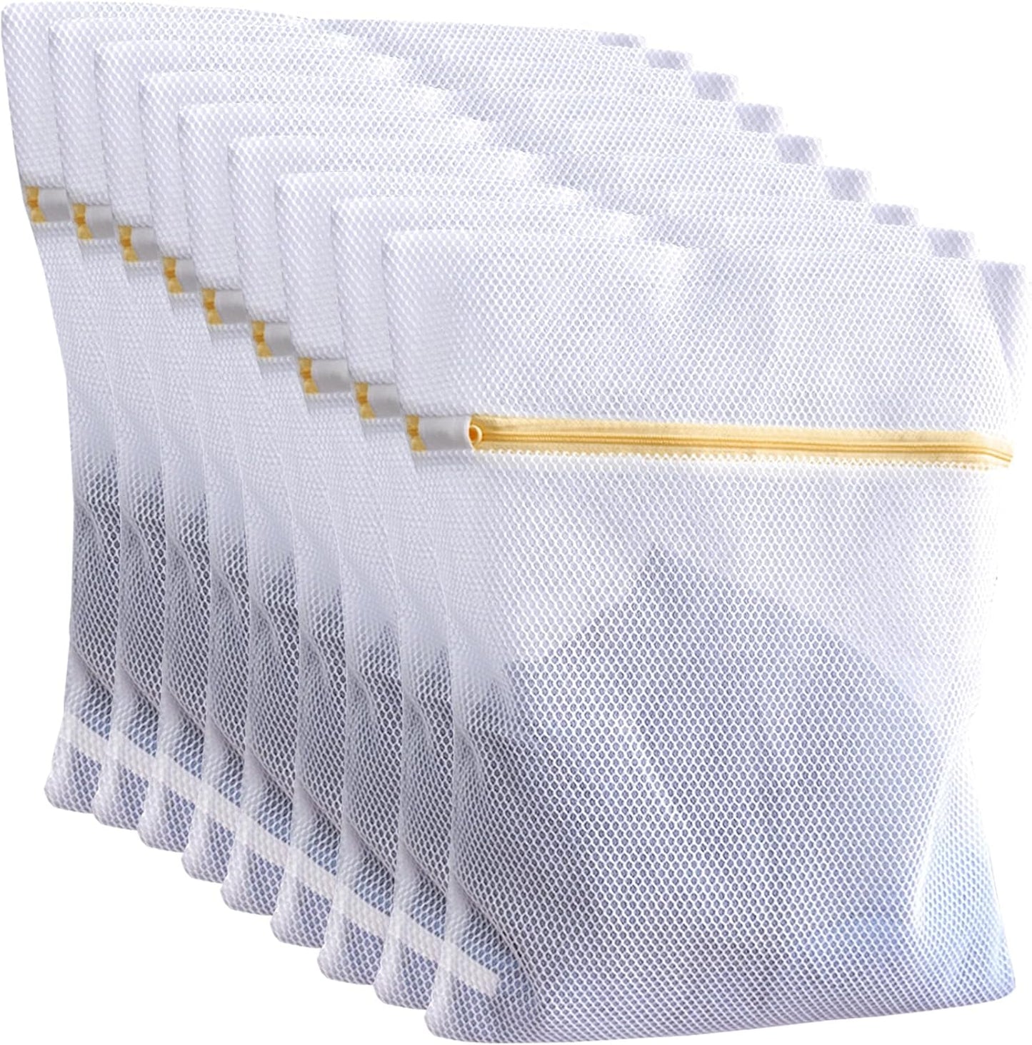 10 Pcs Laundry Bags Mesh Wash Bags, Premium Durable Double-Layer Honeycomb Mesh Laundry Bags for Delicates 12 x 16 Inches