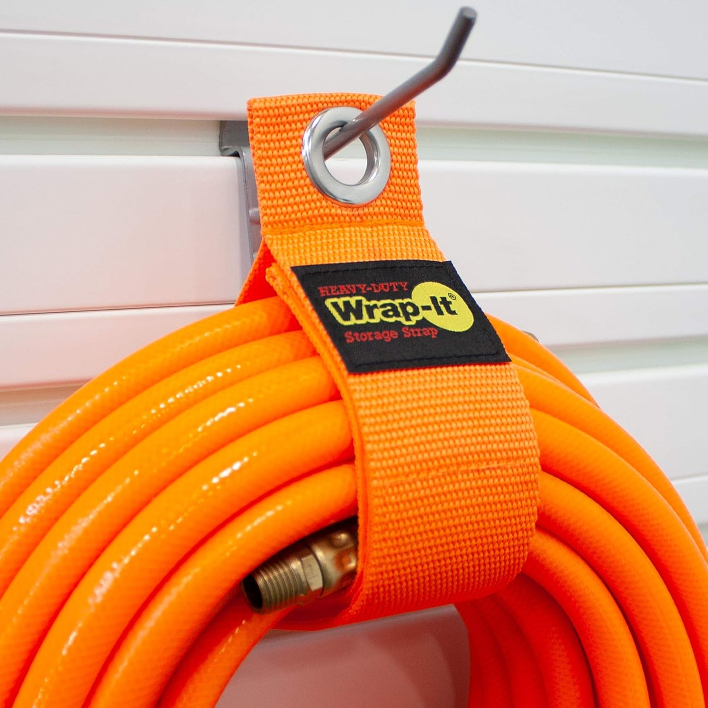 Heavy-Duty Wrap-It Storage Straps - 17-inch (6-Pack) Blaze Orange - Garage Organizer and Extension Cord Hanger for Garage Storage Ideas as an Electric Cord Holder with Garage Gadgets