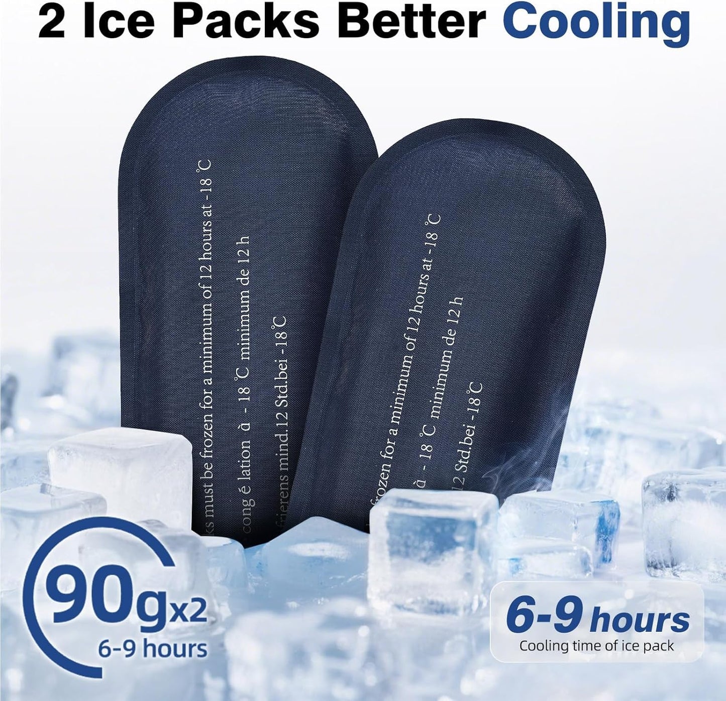 AMOZZ Insulin Cooler Travel Case with 2 Reusable Ice Packs – Compliant Medication Cooler for Travel, Insulated Diabetic Bag, Diabetes Travel Case & Organizer for Glucose Monitor and Syringes