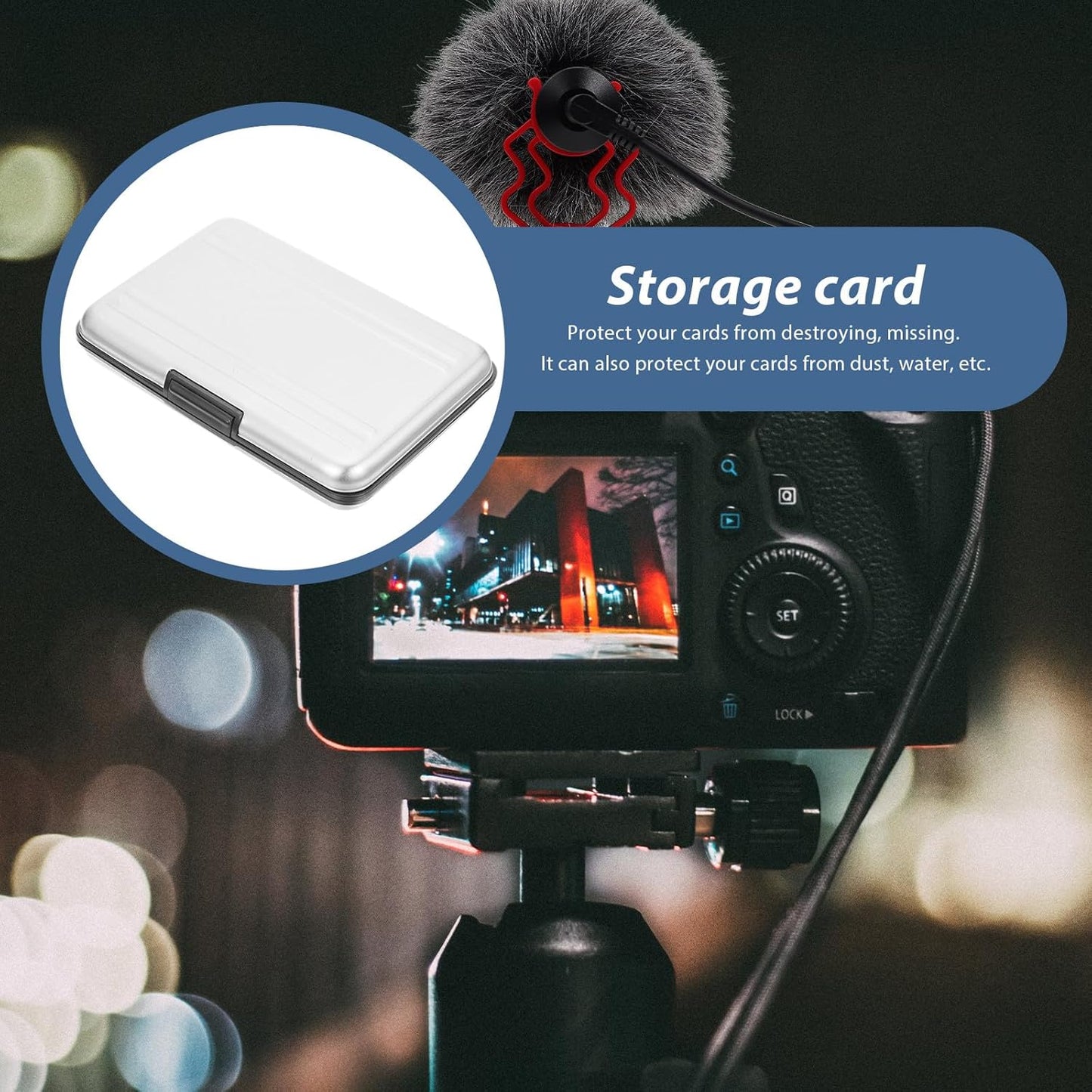 COHEALI Delicate Memory Card Case Box Portable Storage Holder for Micro and Standard Cards Drop Resistant Compact Organizer with Sturdy Construction and Scratch Protection for Digital
