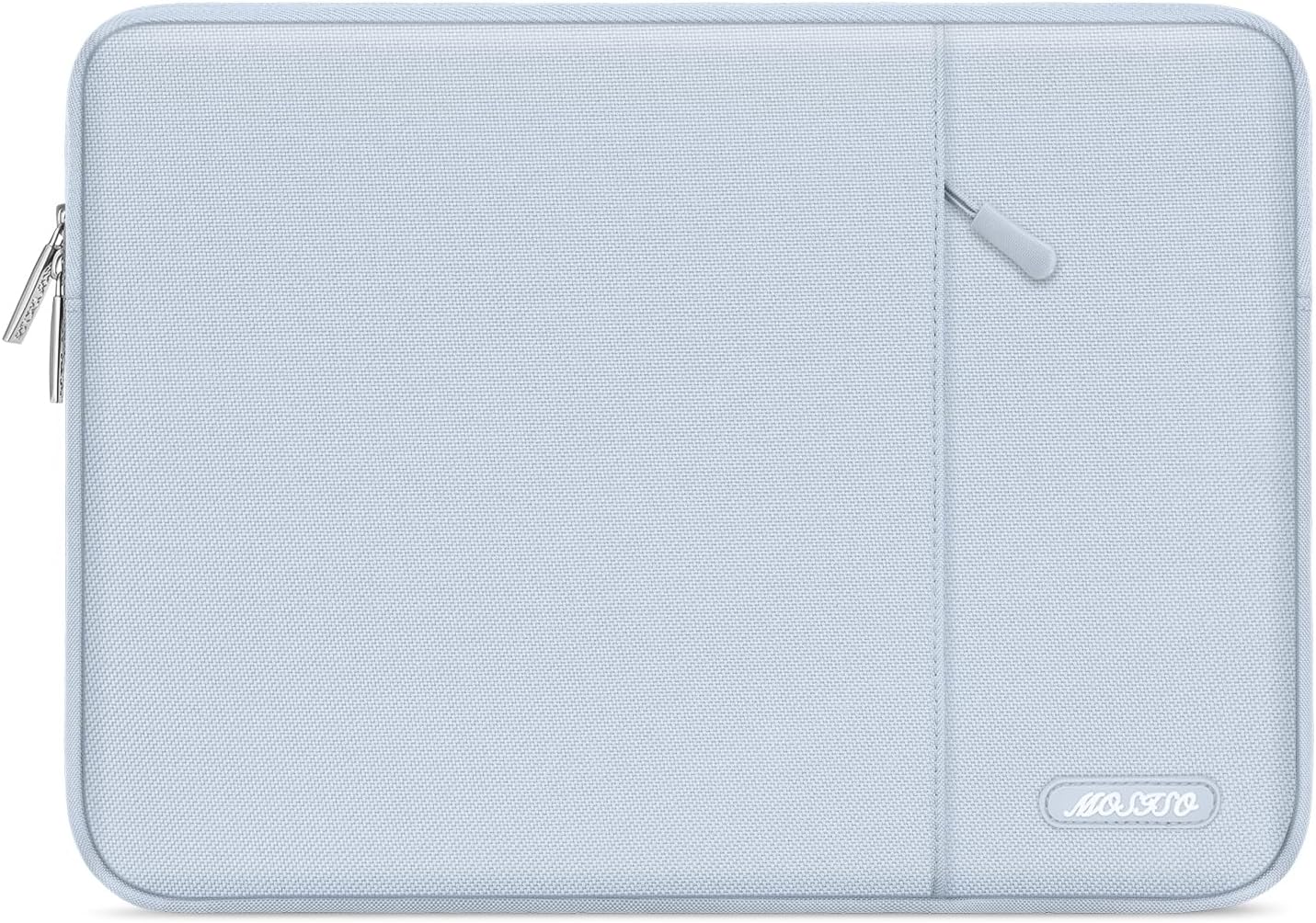 MOSISO Laptop Case 14 inch, 14 inch Laptop Sleeve Compatible with HP Lenovo Dell ASUS Acer, HP Stream, Dell Latitude, Lenovo IdeaPad, Polyester Vertical Computer Sleeve Bag with Pocket, Baby Blue