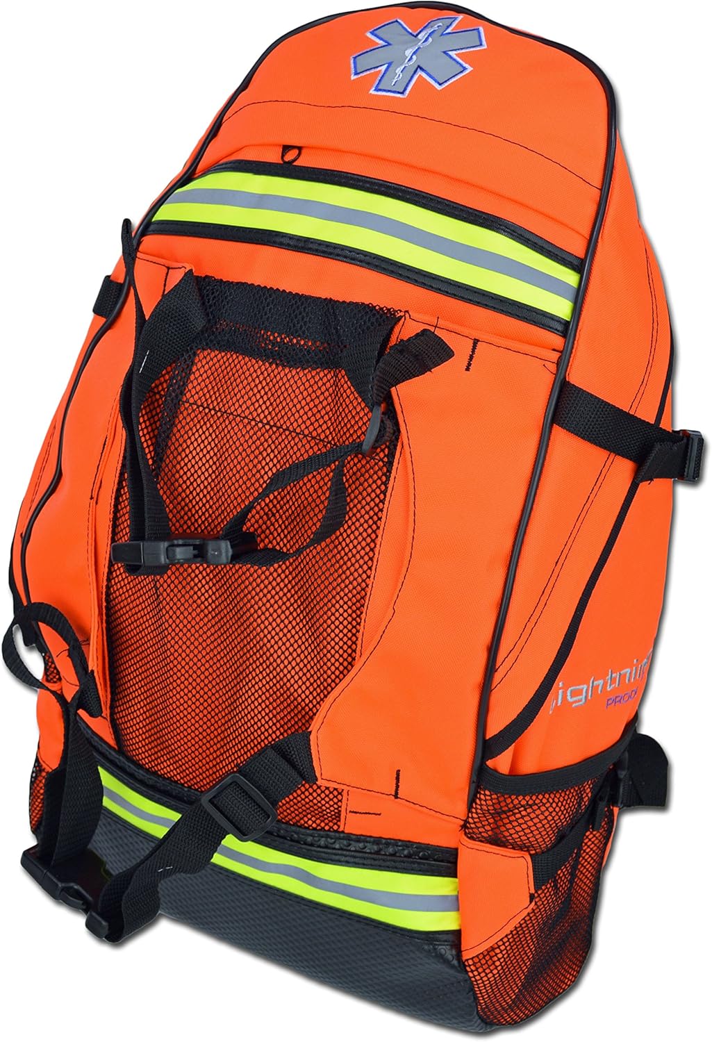 Lightning X First Responder EMT/EMS Backpack Stocked First Aid Supplies Kit B (Fluorescent Orange)