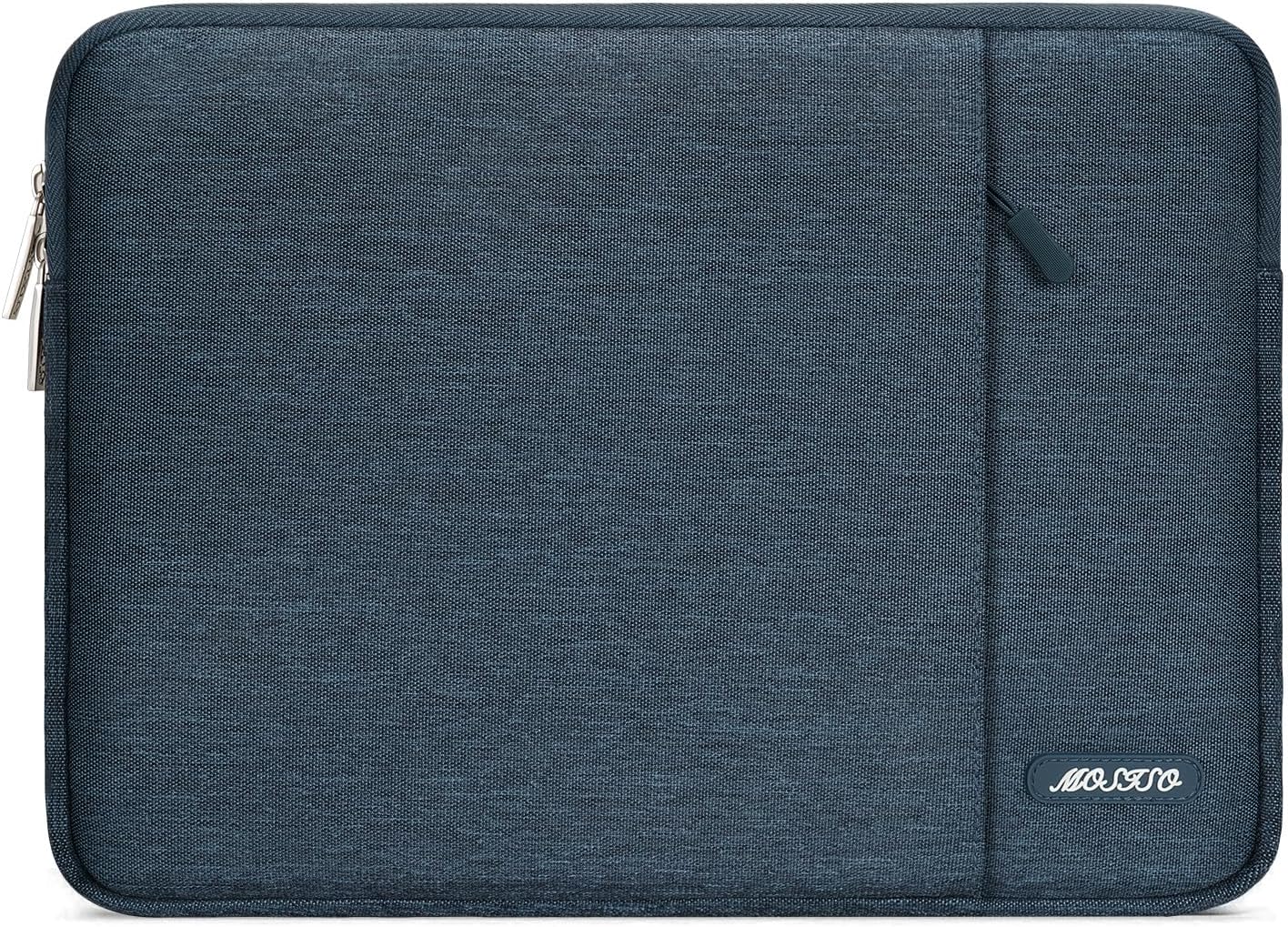 MOSISO Laptop Case 13 inch, 13 inch Laptop Sleeve Compatible with MacBook Air M4 M3 M2 M1 2025-2018 / Pro M2 M1 2025-2016, Polyester Vertical Computer Sleeve Bag with Pocket, Haze Blue