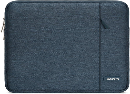 MOSISO Laptop Case 13 inch, 13 inch Laptop Sleeve Compatible with MacBook Air M4 M3 M2 M1 2025-2018 / Pro M2 M1 2025-2016, Polyester Vertical Computer Sleeve Bag with Pocket, Haze Blue