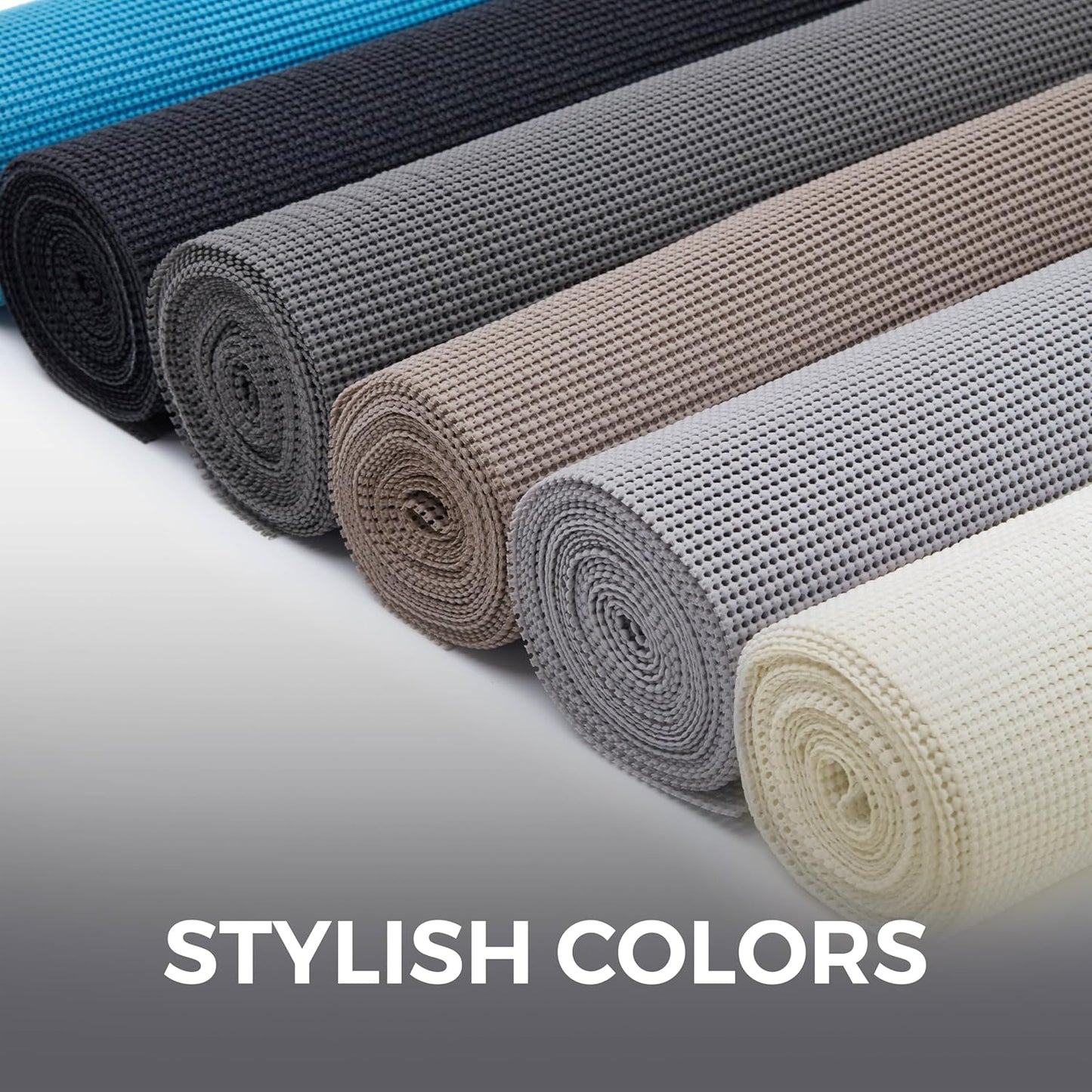 HOME GENIE Shelf Drawer and Cabinet Liner, Durable with Strong Grip, 20 in x 20 FT, Non Adhesive Liners Protect Kitchen Cabinets and Cupboard, Bathroom Drawers and Shelves, Desks, Pure White