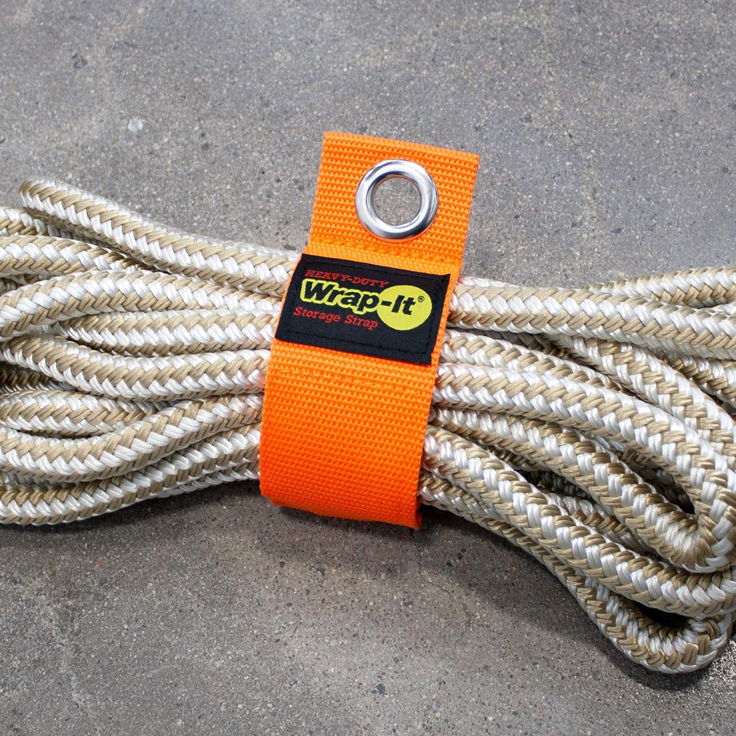 Heavy-Duty Wrap-It Storage Straps - 13-inch (6-Pack) Blaze Orange - Garage Organizer and Extension Cord Hanger for Garage Gadgets
