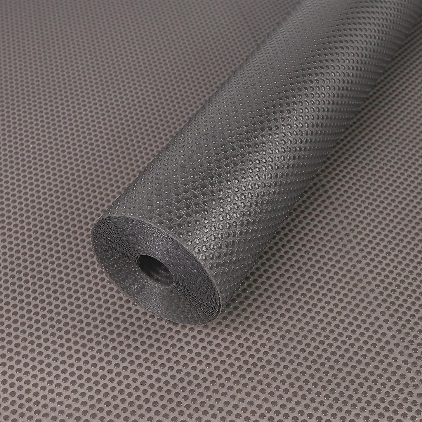FLPMIX Kitchen Cabinet Drawer Liner: 15" Clear Non-Adhesive Pantry Shelf Liner - Waterproof Easy to Cut Refrigerator Mat 15" x 240" Translucent Grey