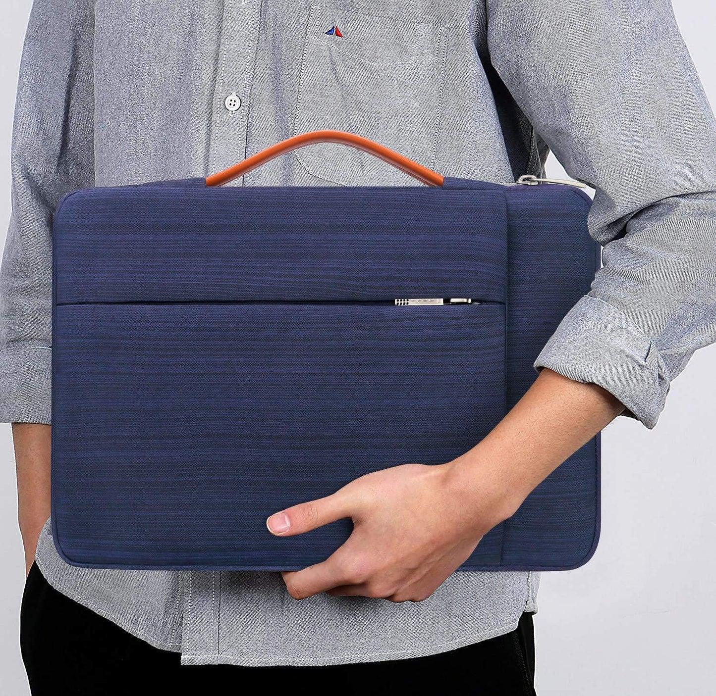 Lacdo 360° Protective Chromebook Case 11 Inch Laptop Sleeve for 11 Inch Acer HP Dell Samsung ASUS Chromebook Spin 311, 13 Inch Microsoft Surface Pro 11th Copilot+PC/10/9/8/X Computer Bag, Blue