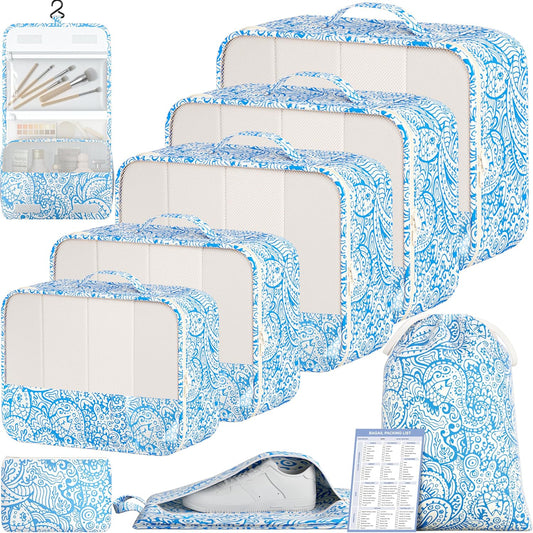 BAGAIL 9 Set Packing Cubes Luggage Packing Organizers for Travel Accessories