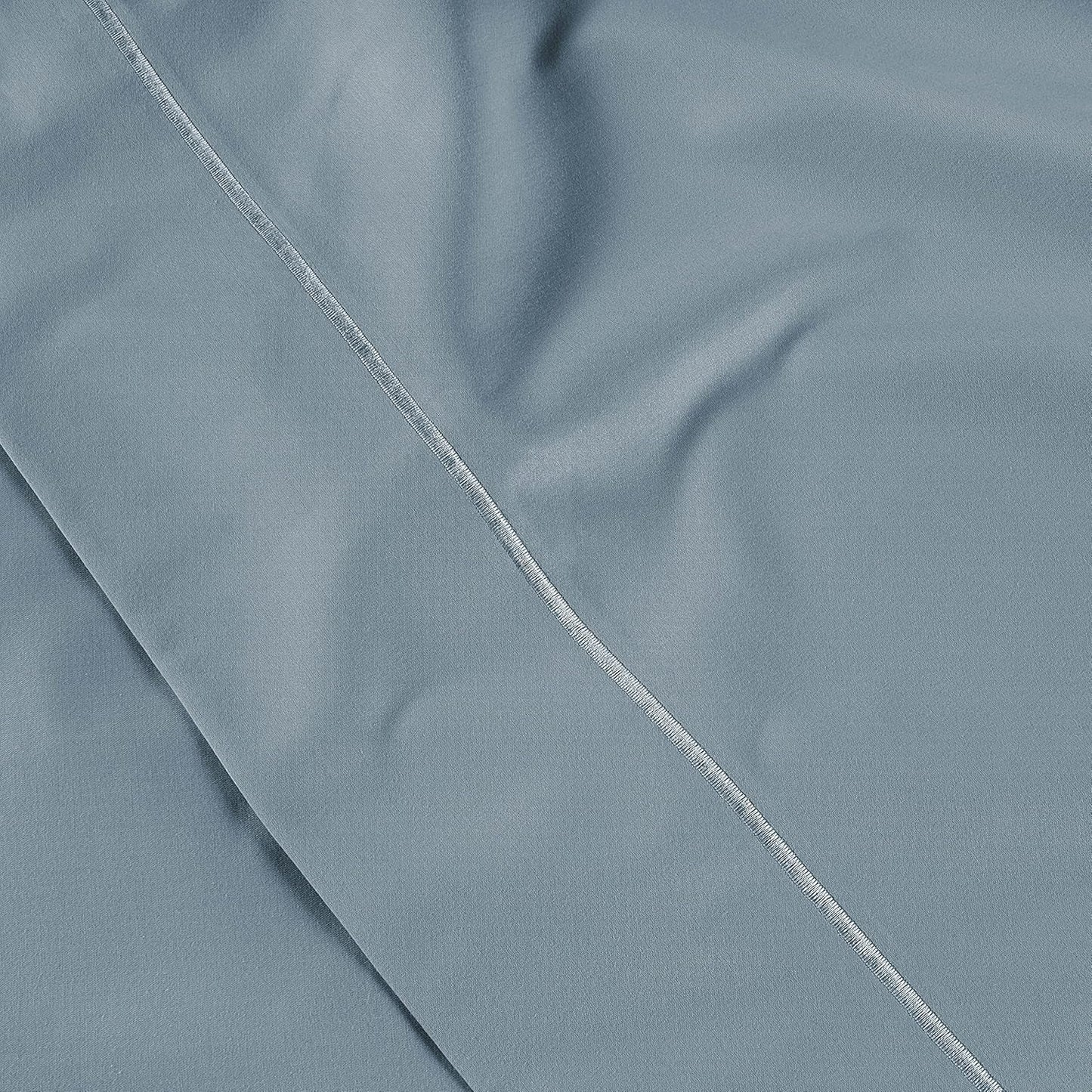 LANE LINEN Pillow Case Covers King Set of 2 100% Egyptian Cotton Sateen Soft Cool & Smooth 1000 Thread Count Cases - French Blue