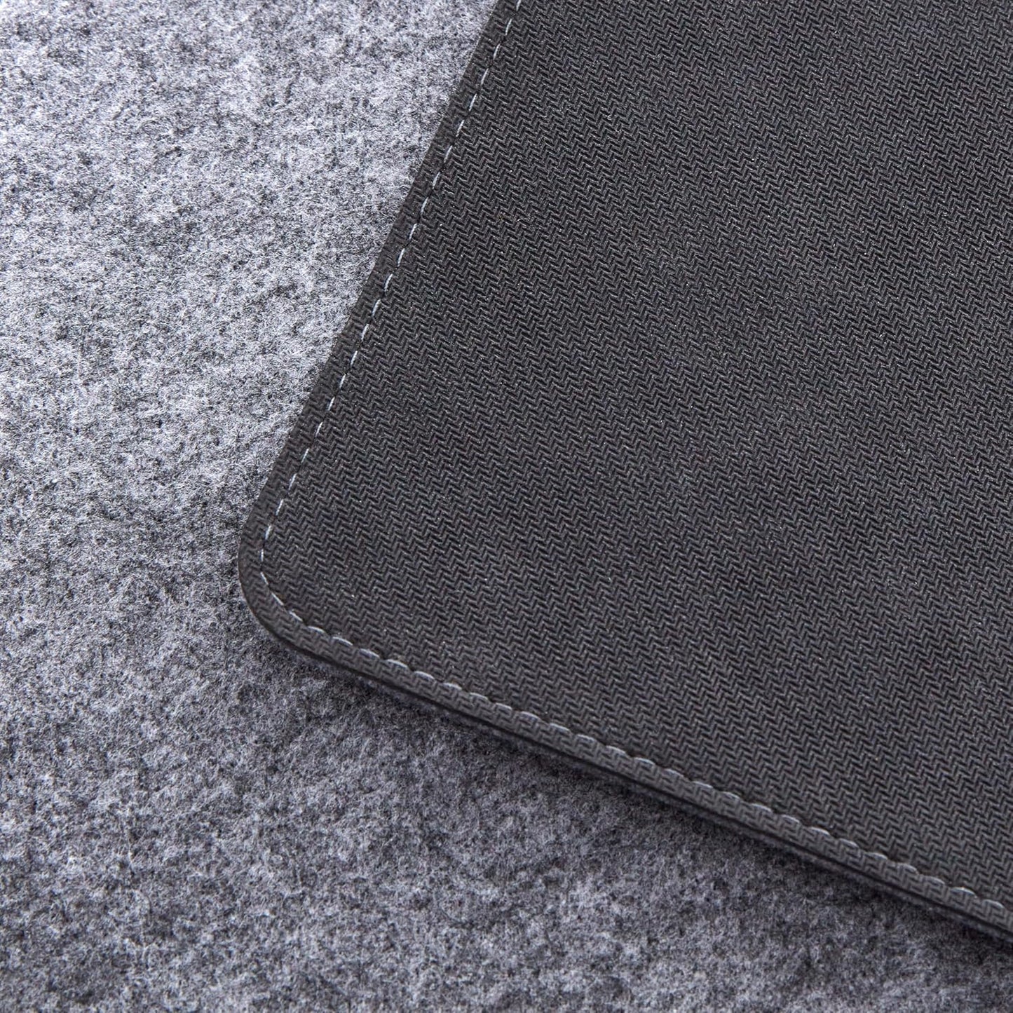 Premium Felt Desk Mat | Large 15.75" x 36" | Multifunctional Desk Pad for Home Office | Mid Gray