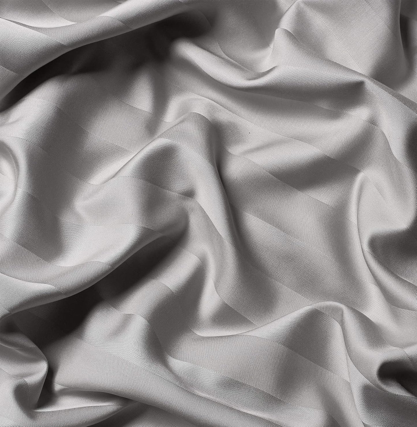 Queen Pillowcases by Pure Bamboo, Genuine 100% Organic Viscose Derived from Bamboo, Luxuriously Soft & Cooling, Double Stitching, Envelope Closure (2 Queen Pillowcases, Jacquard Silver)