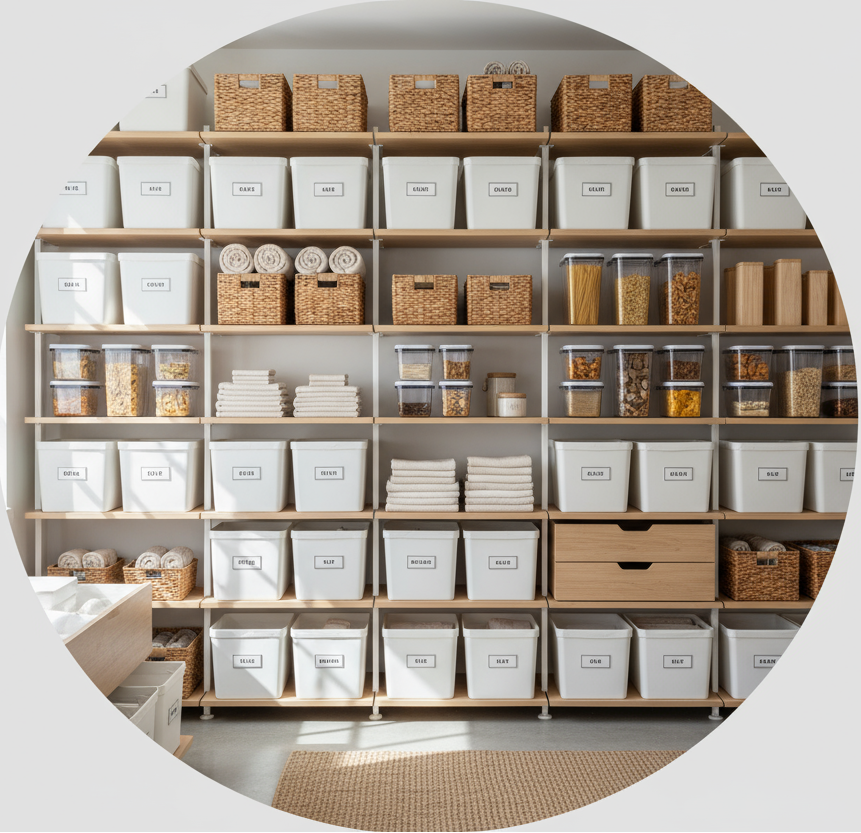 circle photo of Home Organization & Storage, make a real phtoo